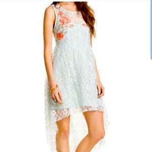 Free People High Low lace midi dress
